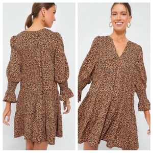 Tuckernuck Pomander Place Animal Print Long Sleeve Dress
